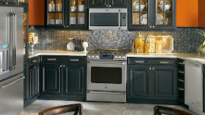 Contemporary Kitchen Ideas with Black Appliances