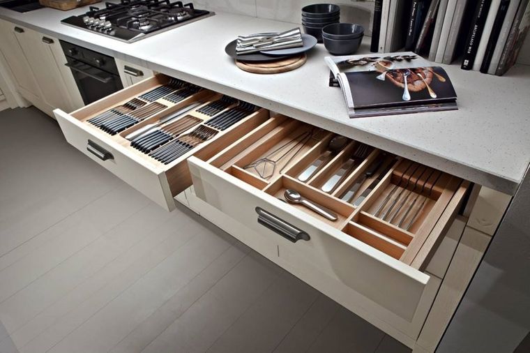 Diseño de cocinas - Diseño de cajones modernos de cocina