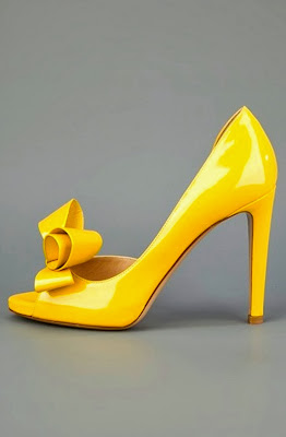 Gorgeous Yellow Heel Shoe