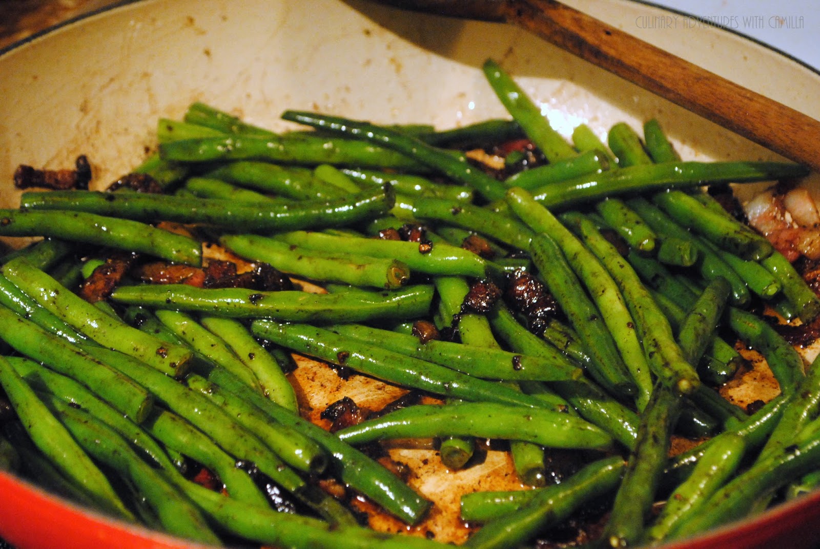Balsamic Green Beans with Bacon