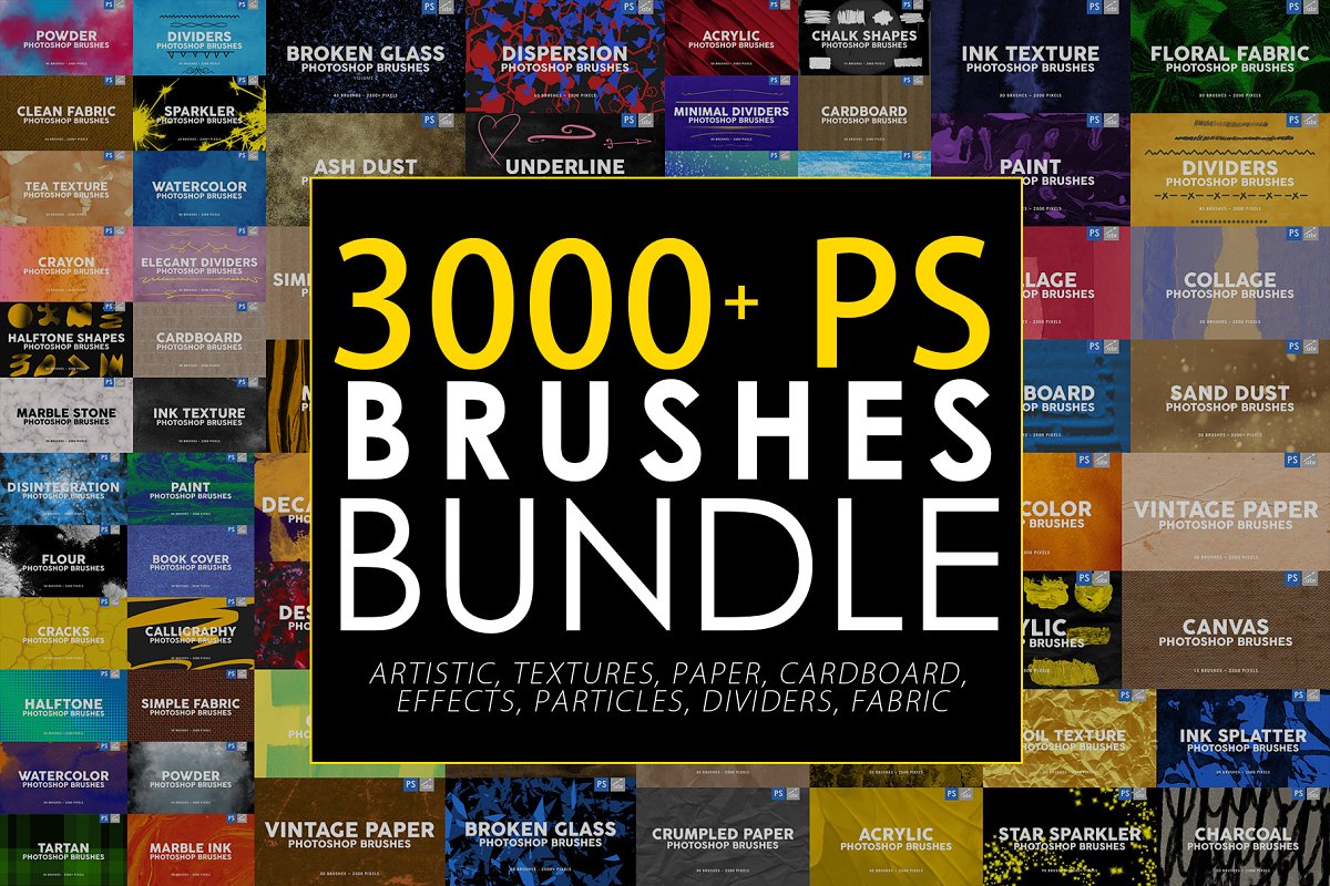 3000 كيف تكتب حزمة الـ 3000 فرشاة للفوتوشوب حصريا 3000 Photoshop Stamp Brushes Bundle