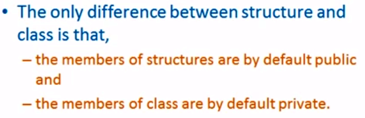 Class and Structure