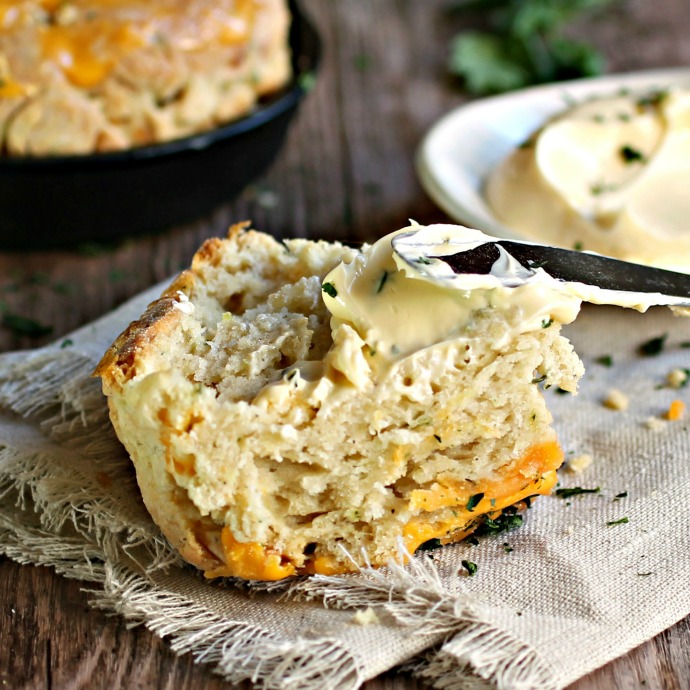 Hungry Couple Cheesy Skillet Irish Soda Breads