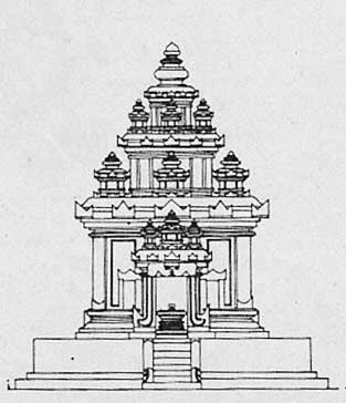 Temple of Central Java style 