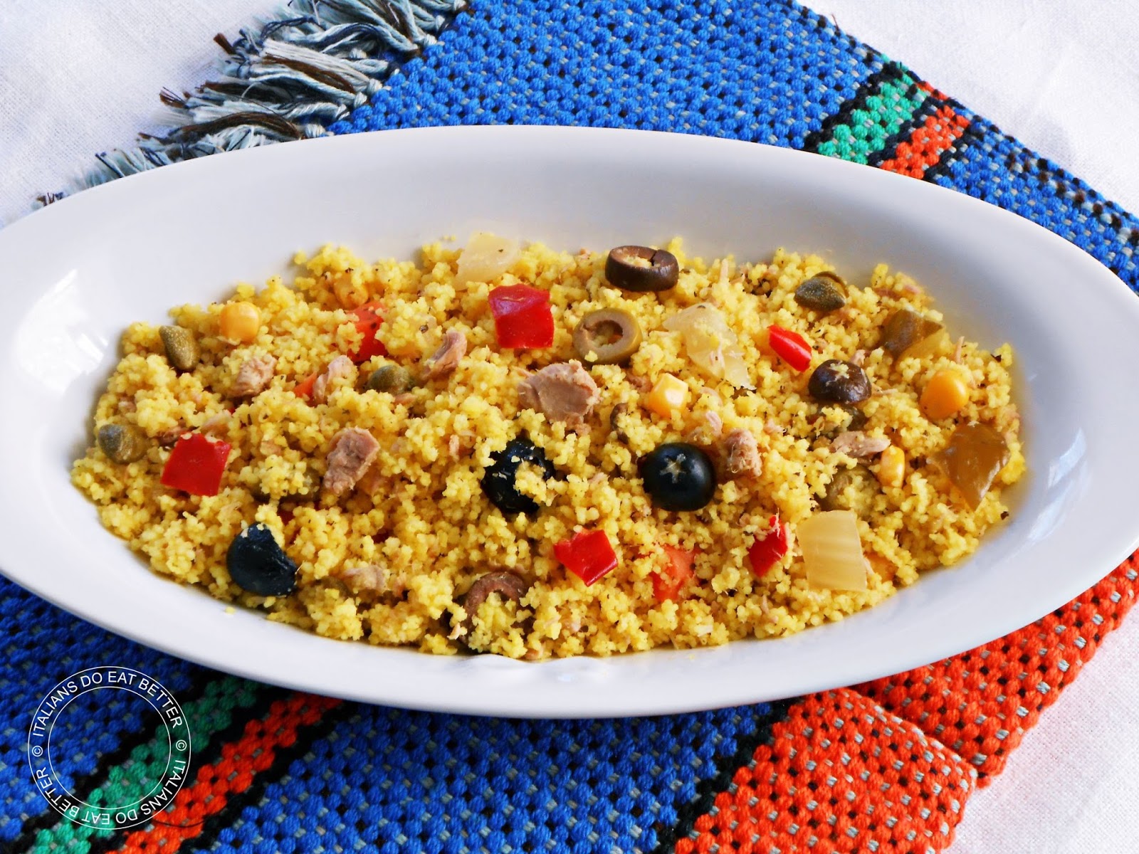 COUSCOUS CON TONNO E ZAFFERANO ITALIANS DO EAT BETTER