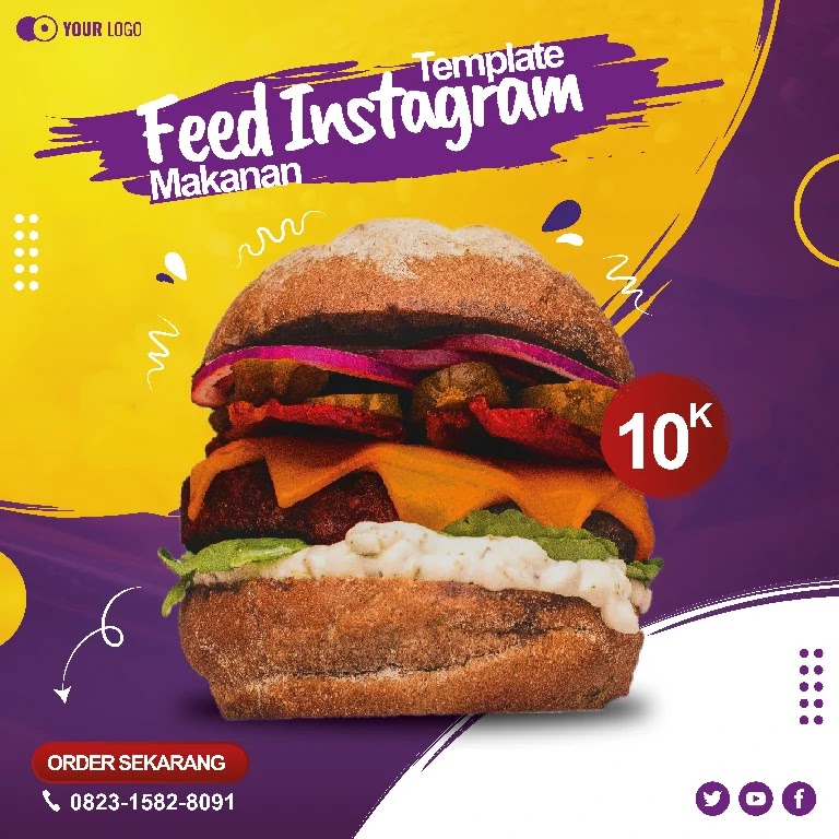 Download Feed Instagram Makanan Powerpoint