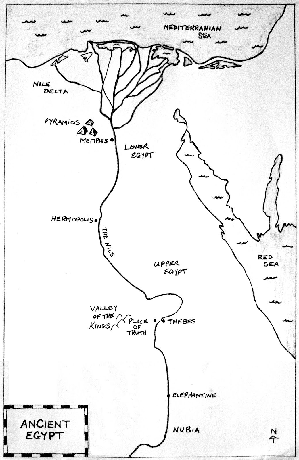 Ancient Egypt Map | EgyptAbout