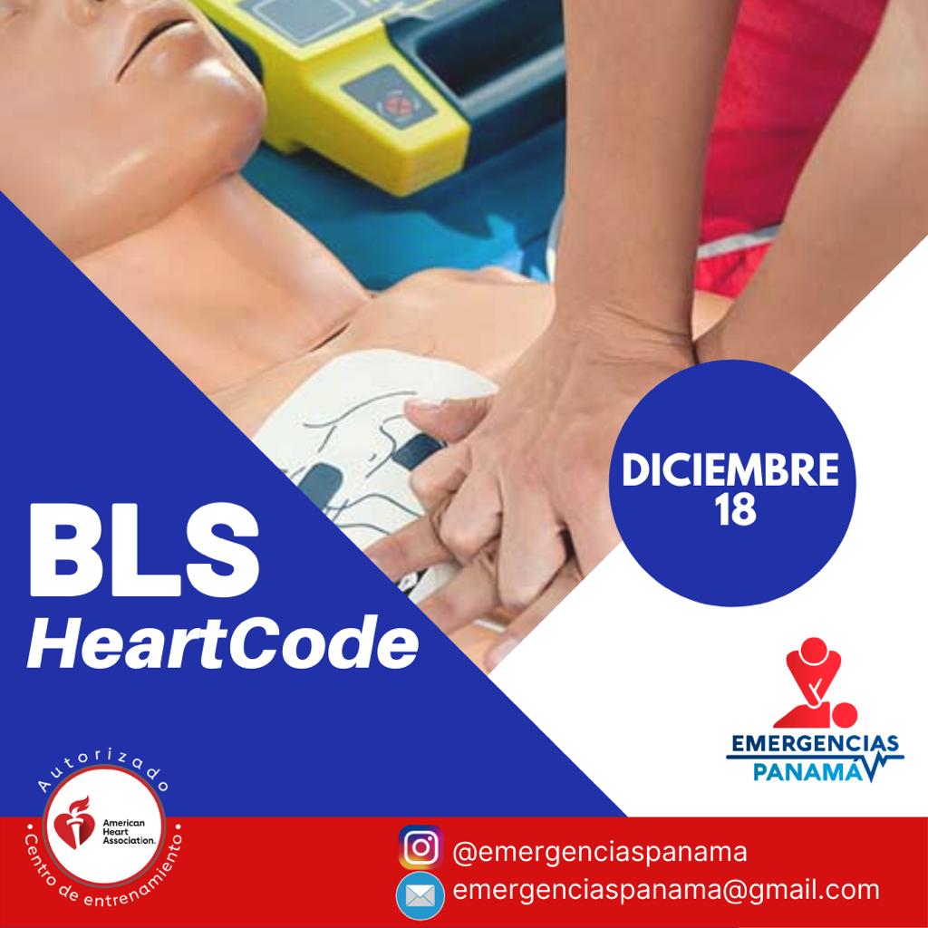 EMERGENCIAS PANAMÁ CURSO BLS HeartCode. 18 de diciembre 2021