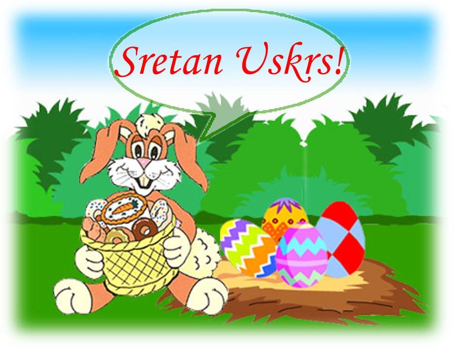 Čestitke za Uskrs Sretan Uskrs, želi ti zeko