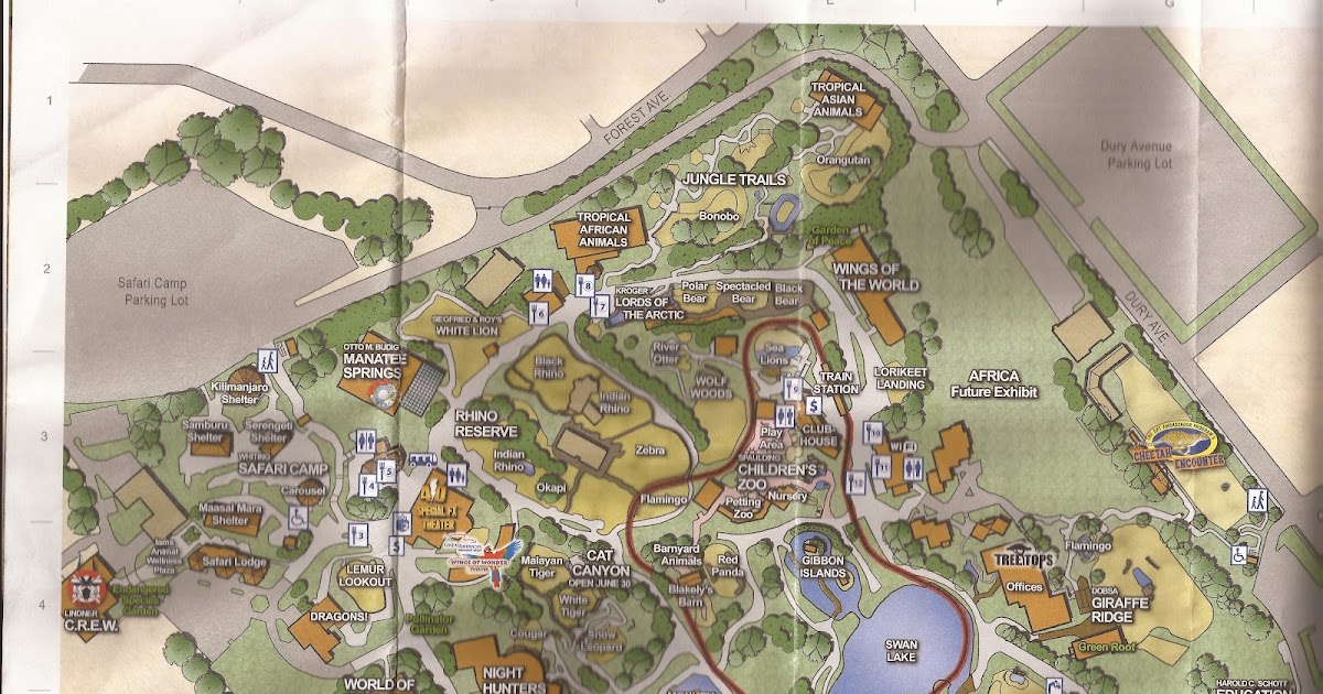 Zoo Tails Zoo Maps - Cincinnati Zoo Map 2012