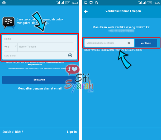 daftar bbm pakai nomor handphone