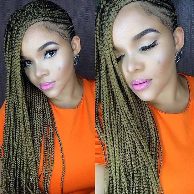 29 Cute Lemonade Braids Ponytail Hairstyles You May love Fashionuki