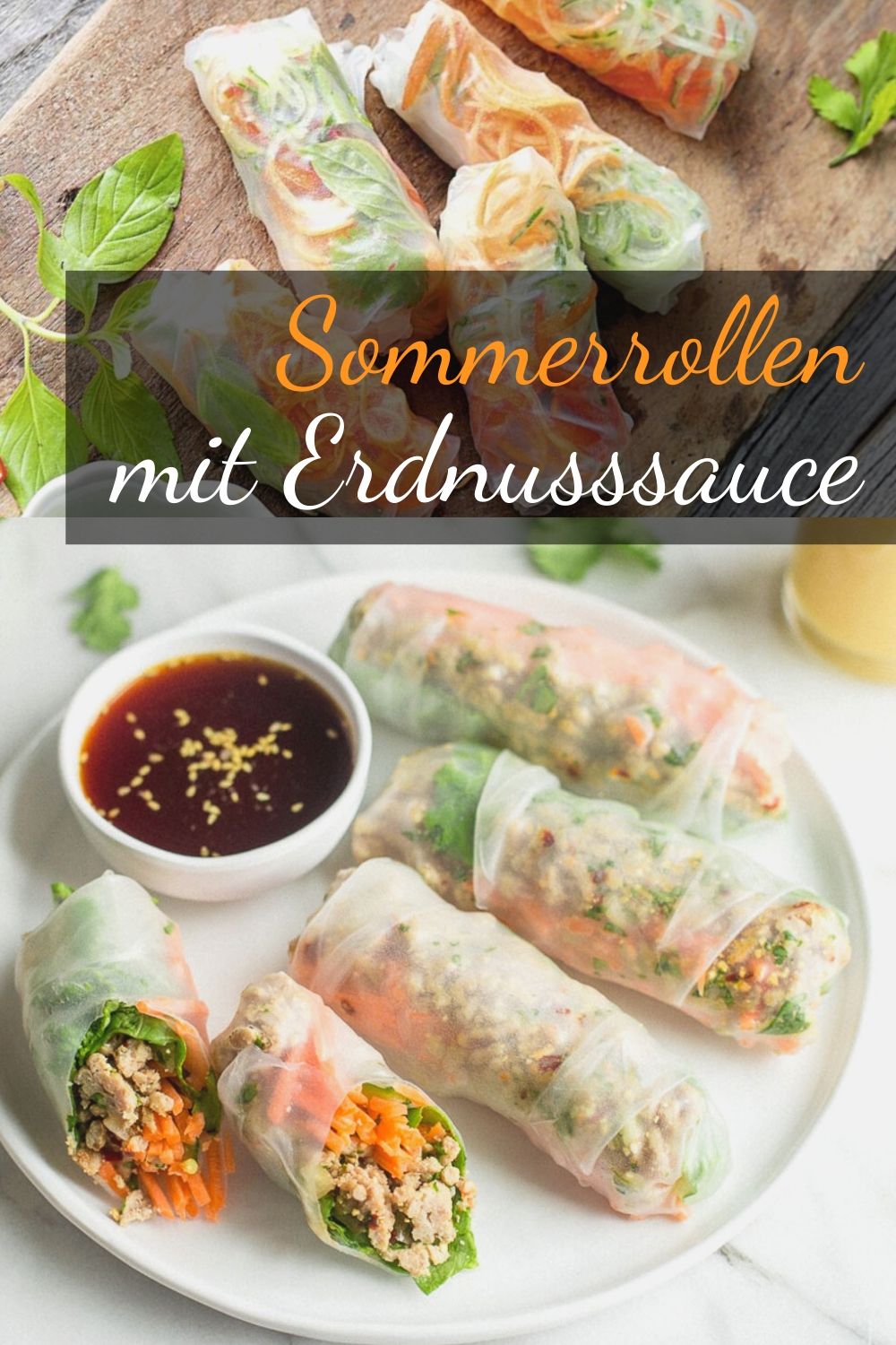 Sommerrollen mit Erdnusssauce | Fresh Recipe