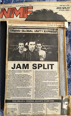 NME feature about the Jam splitting 30th October 1982