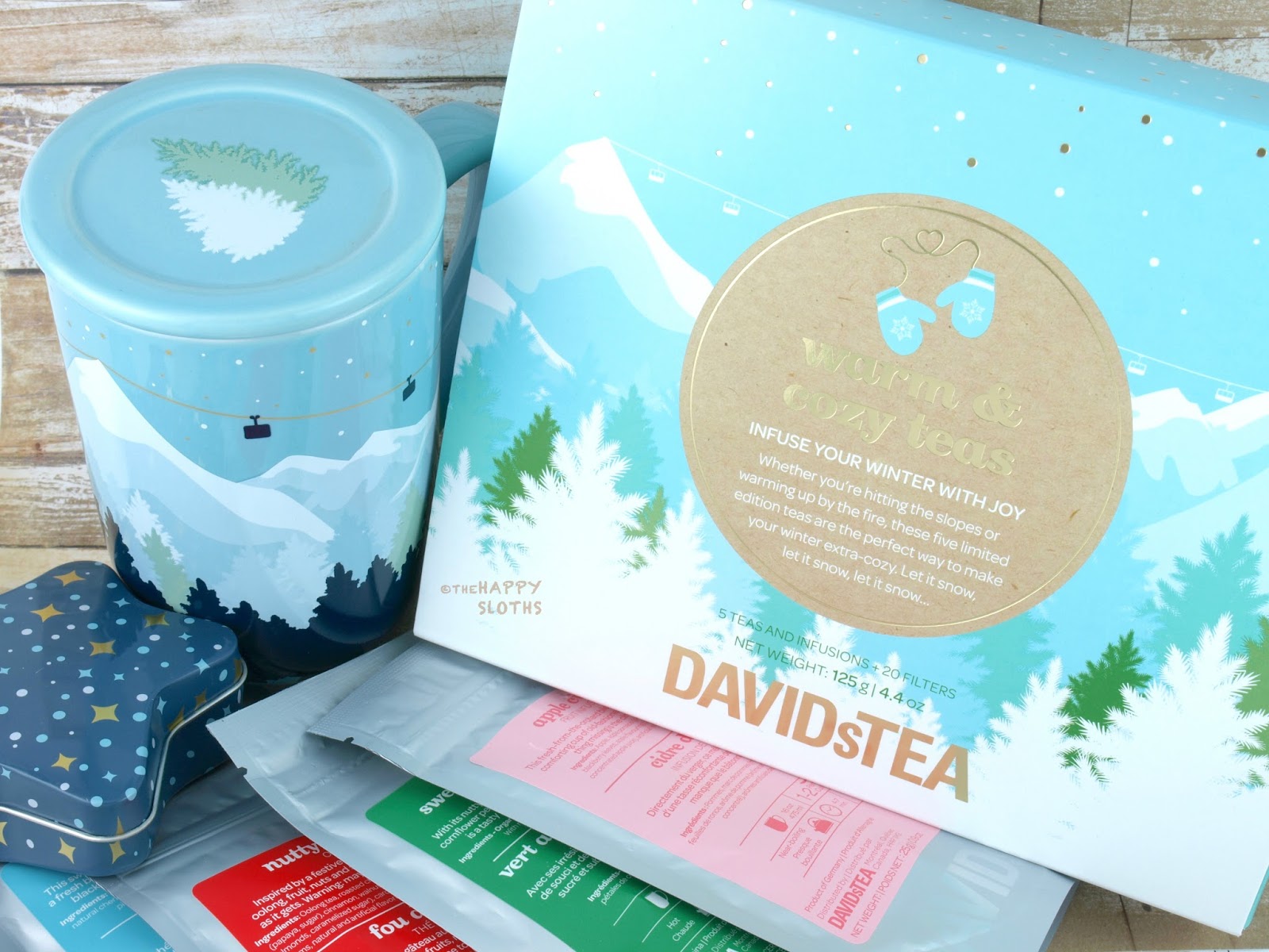 DAVIDsTEA Holiday 2016 Gift Guide The Happy Sloths Beauty, Makeup