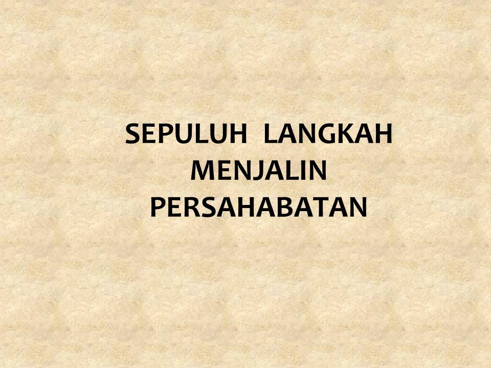 Etika Pergaulan Dengan Teman Sebaya