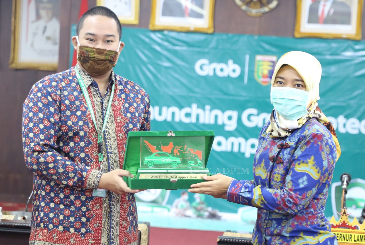 Launching Grab Protect, Pemprov Lampung Gandeng Grab dalam Menghadapi New Normal