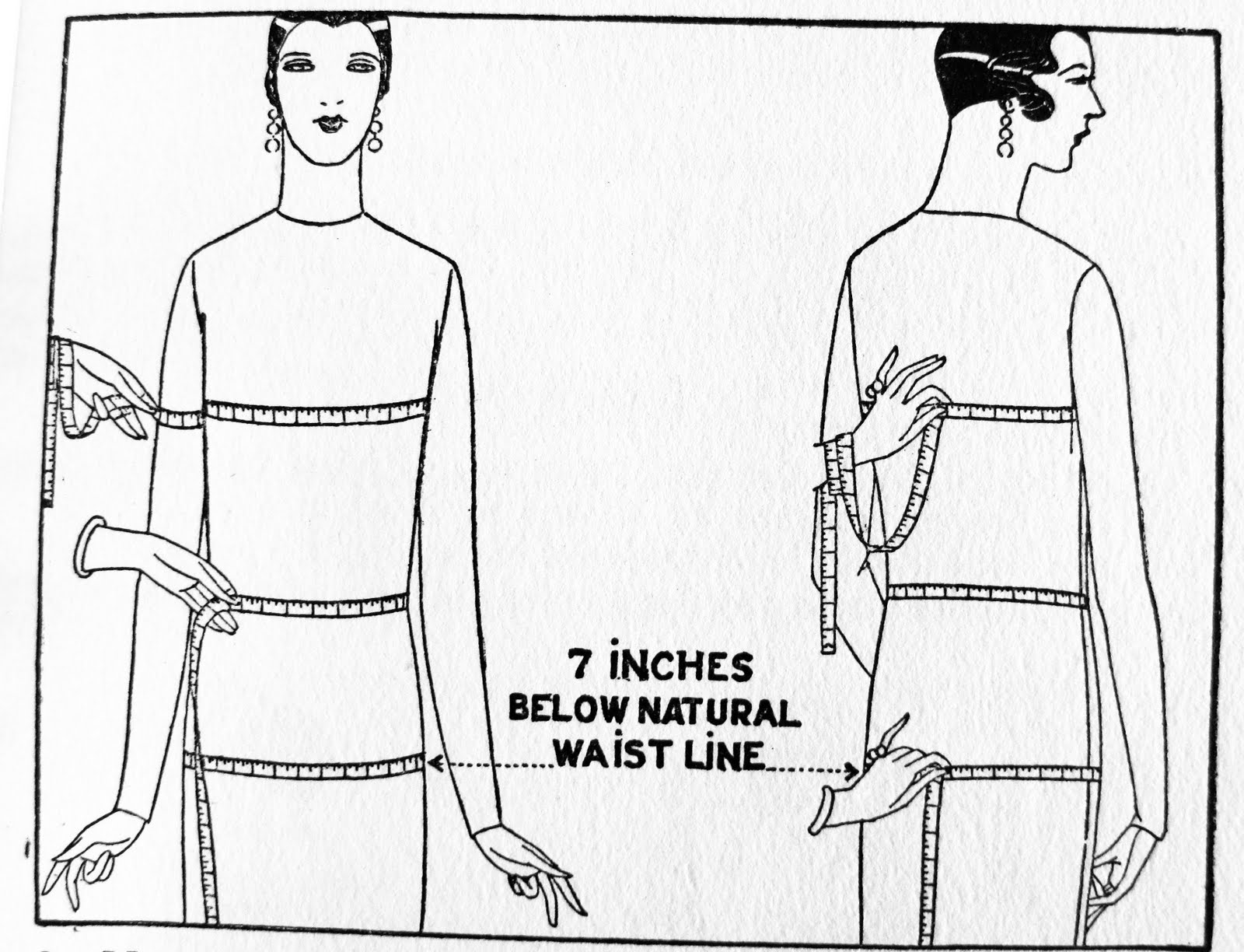 Measureing for Vintage What's Your Size? caftan pattern