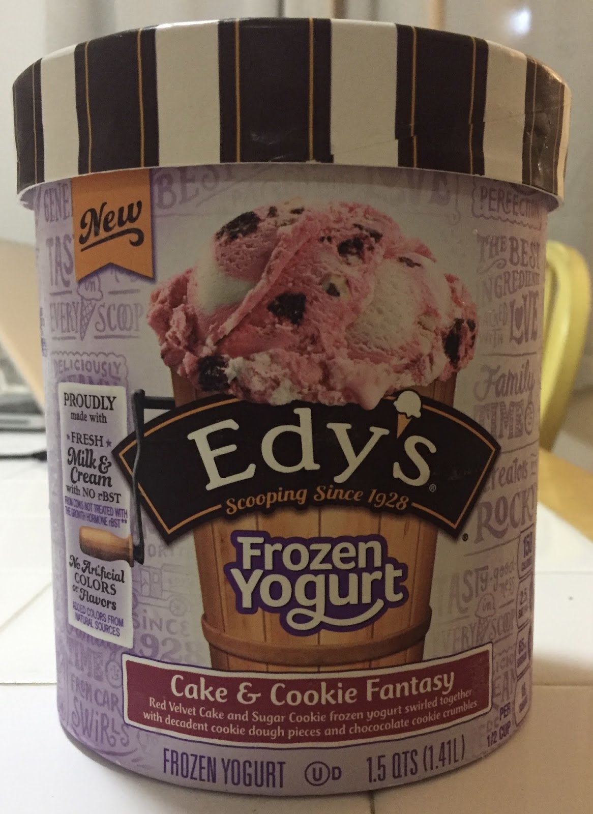 Edy's Cake and Cookie Fantasy Frozen Yogurt
