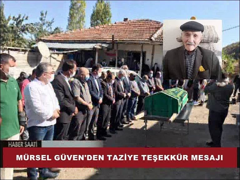 mursel guven in vefat eden babasi mehmet guven topraga verildi