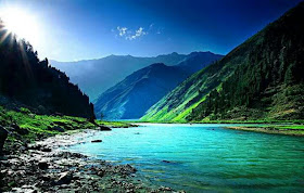 Beautiful Lake Clear Water Green Mountains High Res HD Nature Widescreen Wallpapers