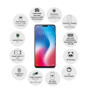 vivo v9 smartphone