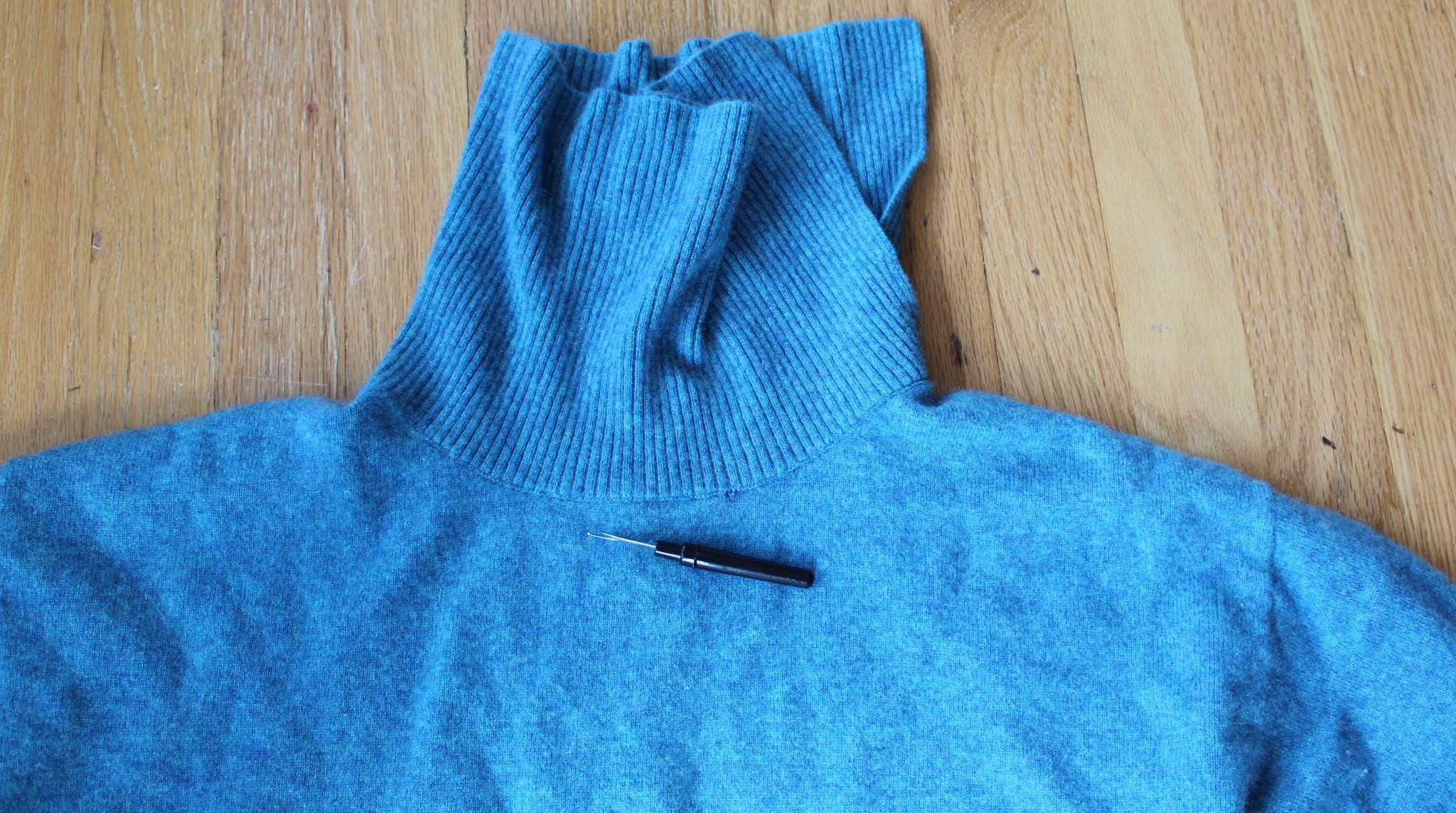 Old Timer's Habits How to mend sweater holes