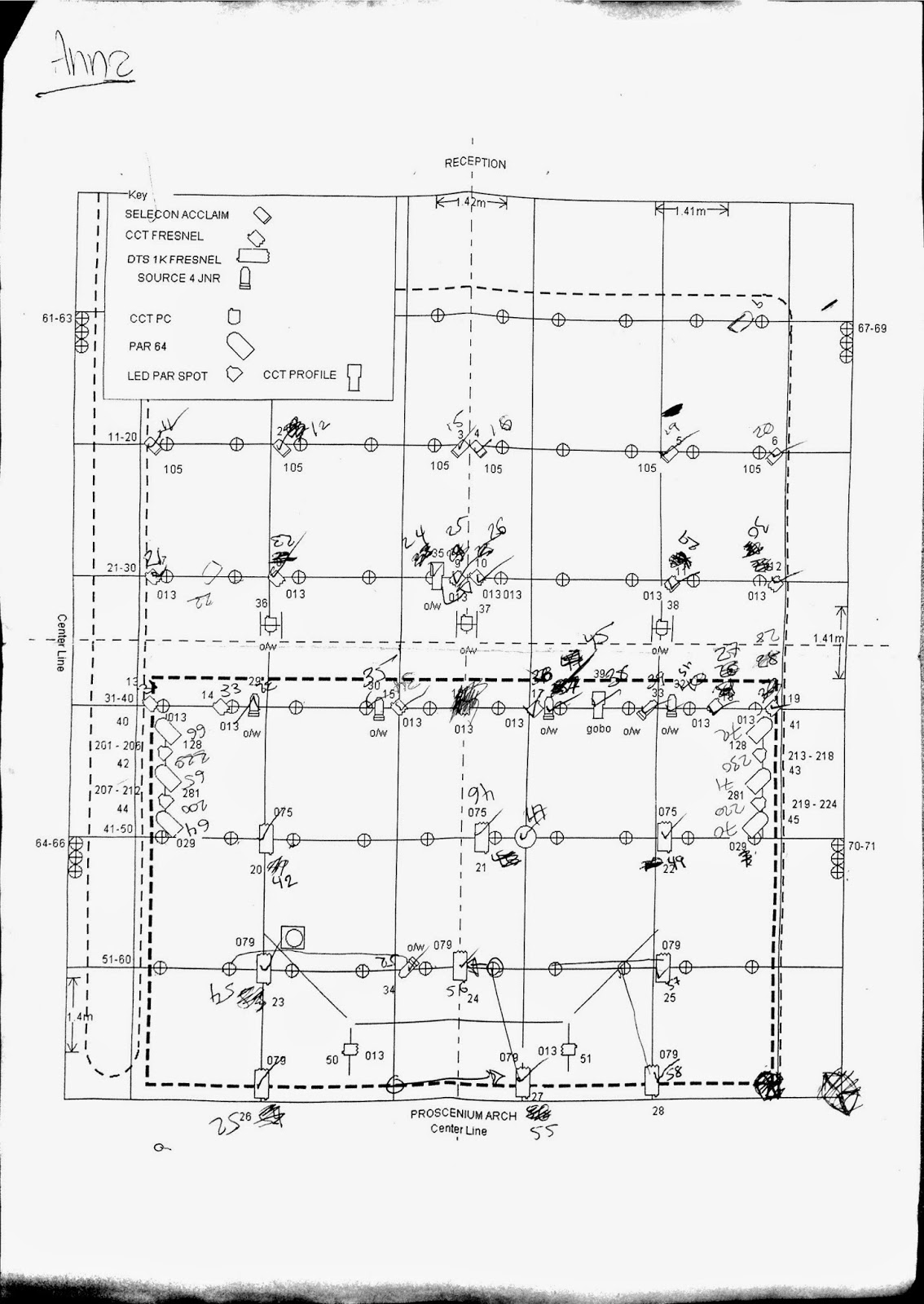 Unit 67 Stage Lighting Design Amended Plan With Unit 67 Stage Lighting Design Amended Plan With