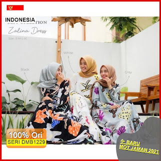 DMB1229 DRESS WANITA 1KG MUAT 4PCS ZALINA MAXY DRESS MOTIF RAYON KAKTUS FASHION MUSLIMAH SYARIAH HITS SELEBGRAM BARU 2021