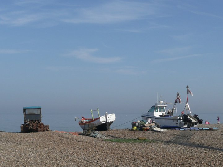 Fishing boats on Aldeburgh Beach