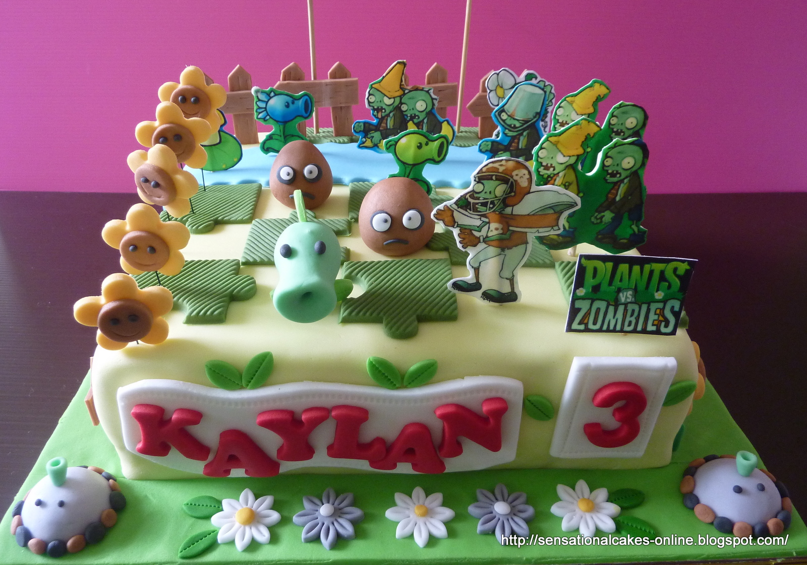The Sensational Cakes PV Zombies 3D Cake A new
