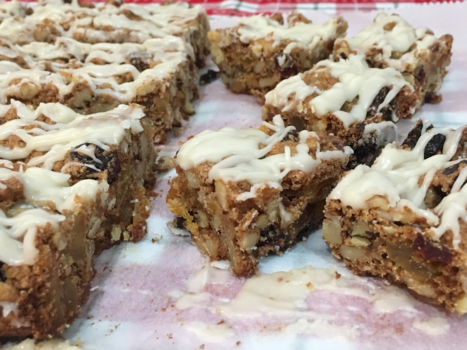 Bourbon Glazed Fruitcake Bars and Happy Holidays! mysavoryspoon