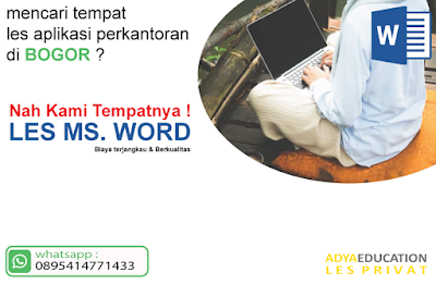 les komputer microsoft word di bogor - agustus 2019