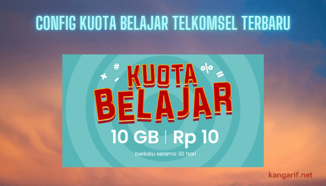 Config Kuota Belajar Telkomsel Terbaru - Kangarif.net