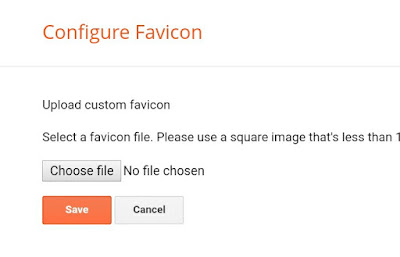 how to set Favicon in blogger
