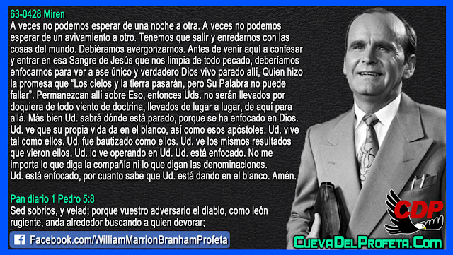 De esta forma Usted sabrá dónde está parado - Citas William Branham Mensajes