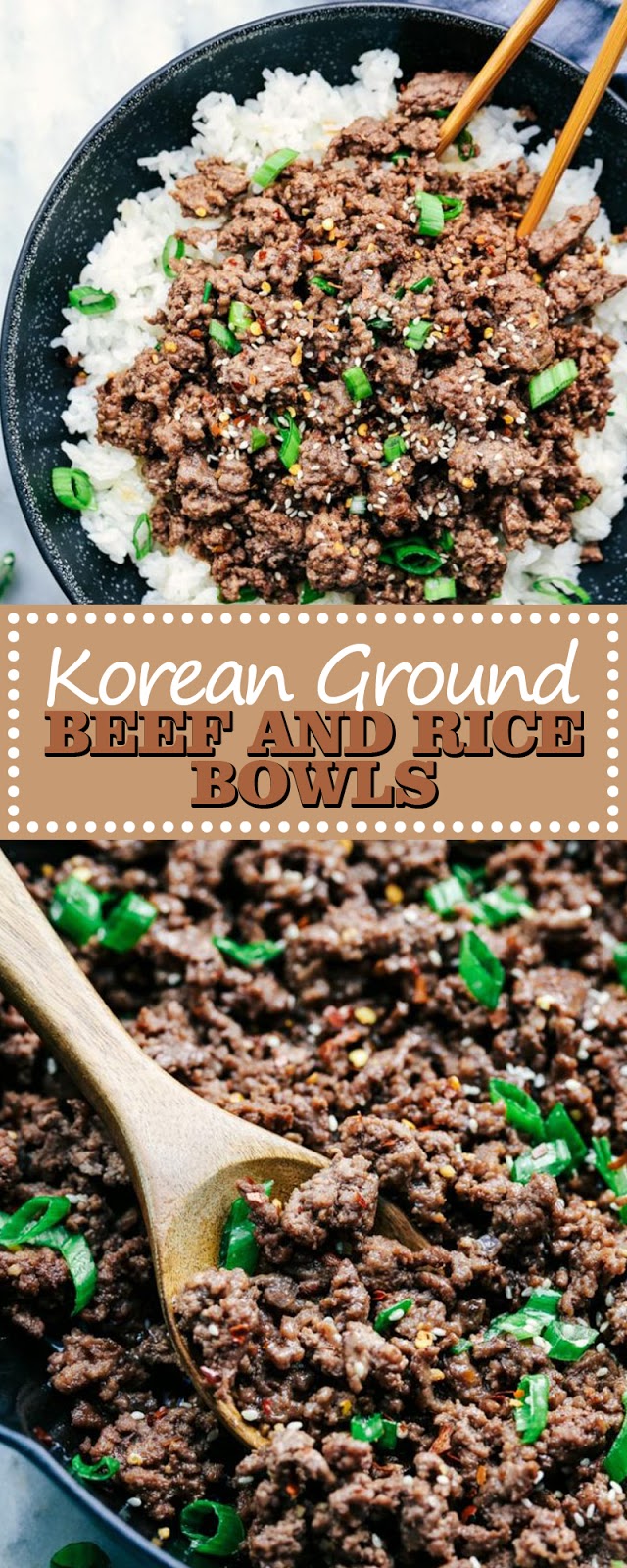 KOREAN GROUND BEEF AND RICE BOWLS