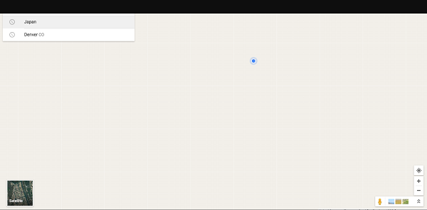 Google Maps muestra una pantalla en blanco