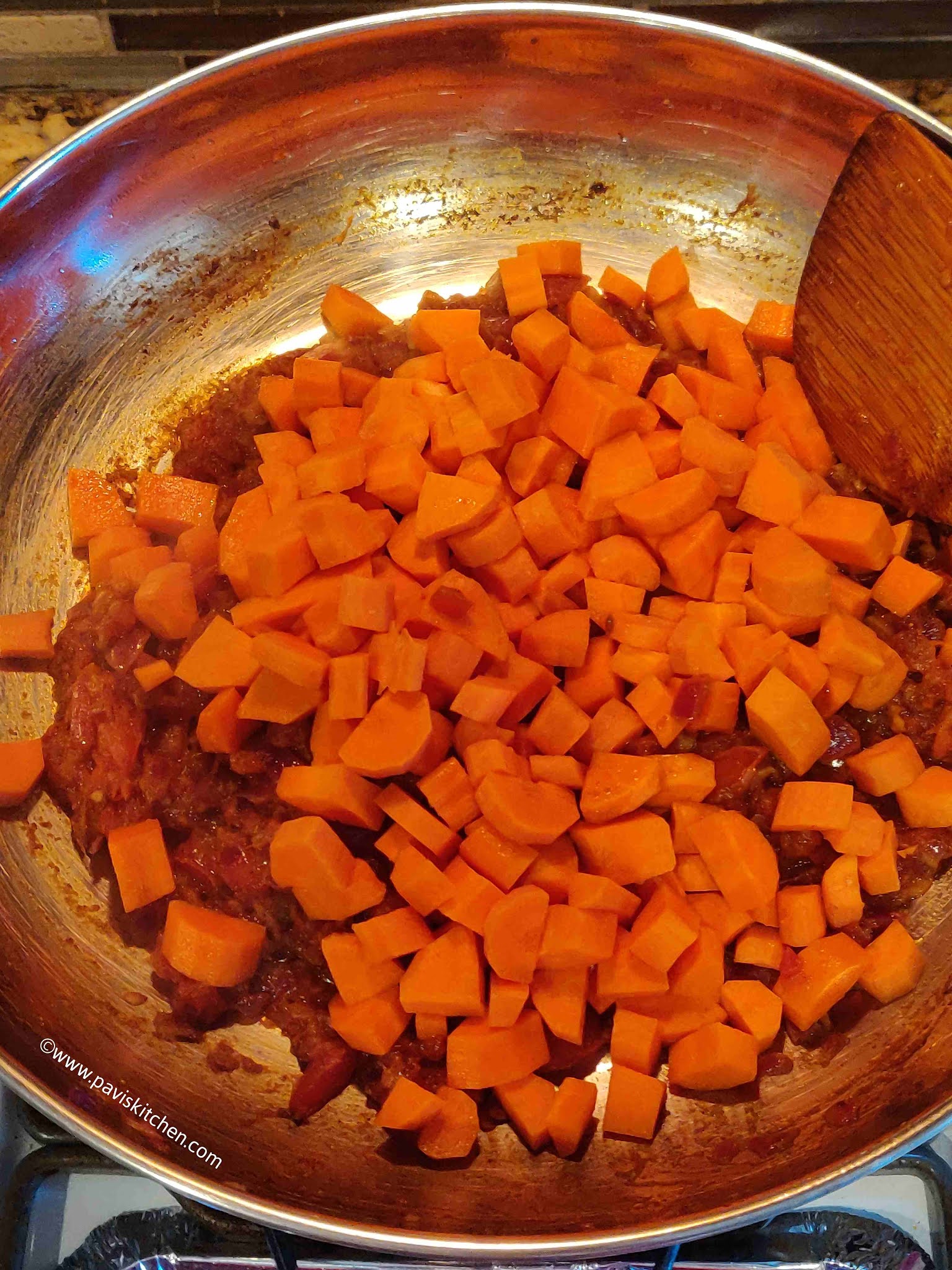 Aloo gajar matar recipe | Indian potato carrot peas sabzi - Punjabi style