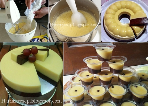 Step By Step Langkah Membuat Puding Mentega Coklat