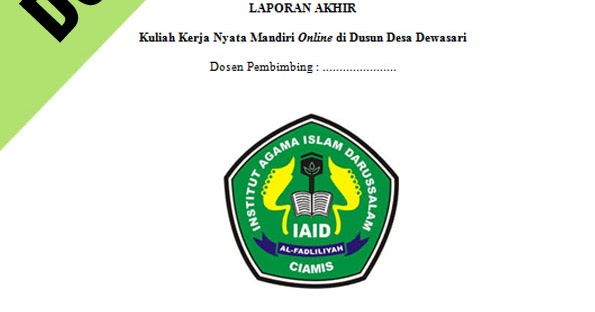 rudyarra Download Contoh Laporan Akhir KKN Mandiri Online