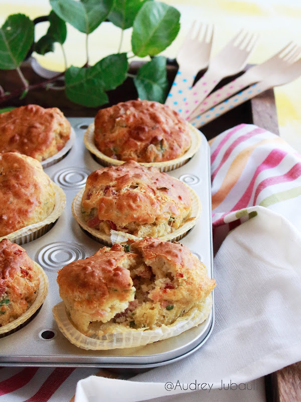Muffins aux lardons et cantal — Petit Bec Gourmand
