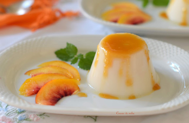 Flan de jengibre y yogur de soja