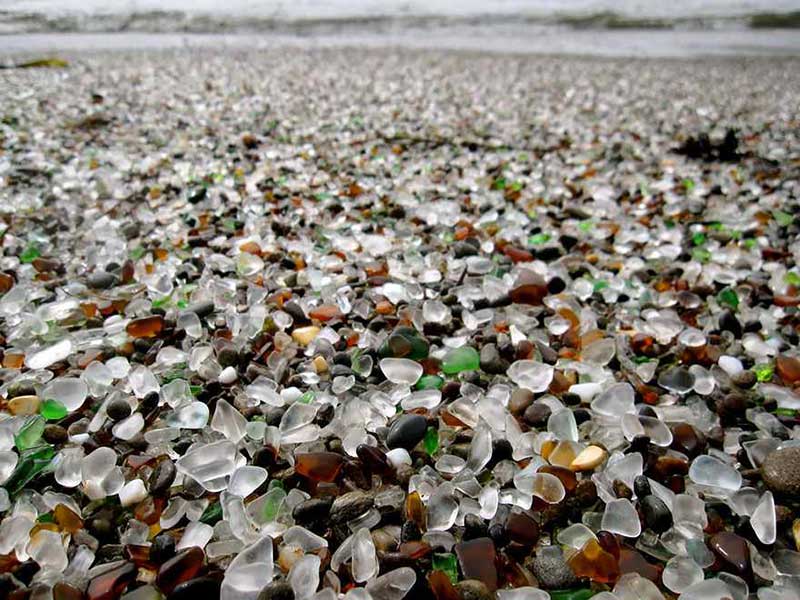 Unique Glass Beach in California USA Εξάντας