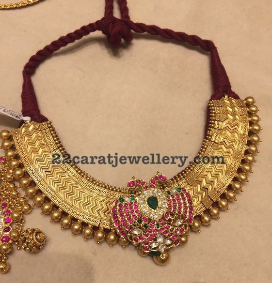 Traditional Choker Pakshi Pendant