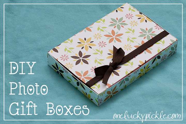 One Lucky Pickle: DIY Photo Gift Boxes