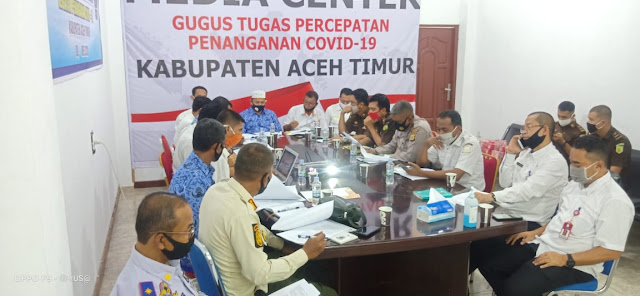 Tim Gugus Tugas Aceh Timur Percepat Penyusunan Aturan Sanksi Pelanggar Prokes September 2, 2020