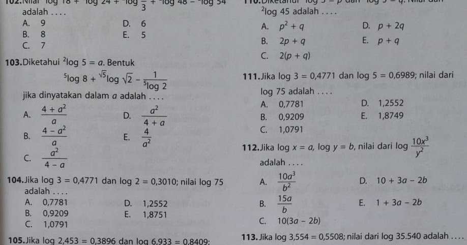 Cara Mengerjakan Soal Logaritma Matematika Ku Bisa