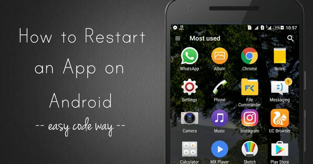 How to Restart an App on Android After Being Crashed