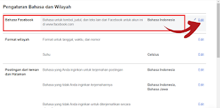 Cara Mengubah Bahasa di Facebook Lewat Browser HP  | PC